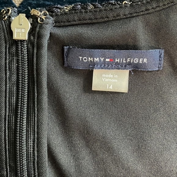 Tommy Hilfiger Black Lace Dress with Gold Undertone. Fully Underlined. Like New! - Picture 11 of 15